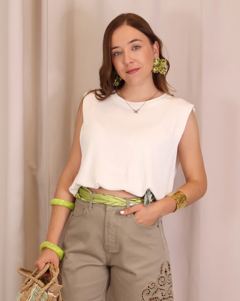 Top Cropped Blanco