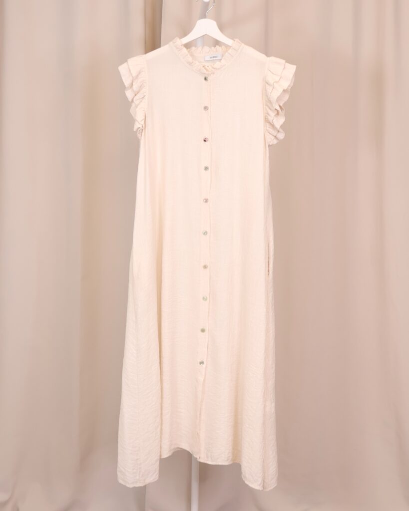 Vestido Camisero Beige