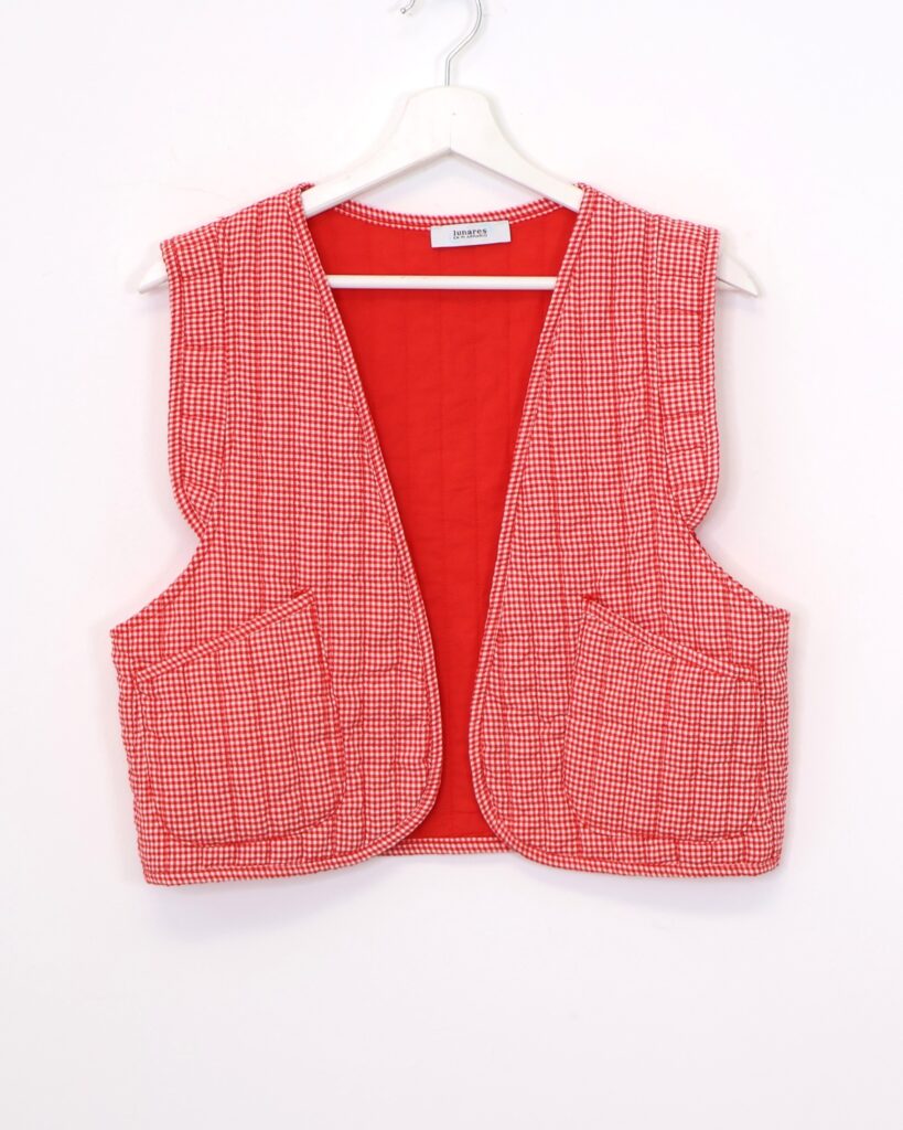 Chaleco Vichy Rojo