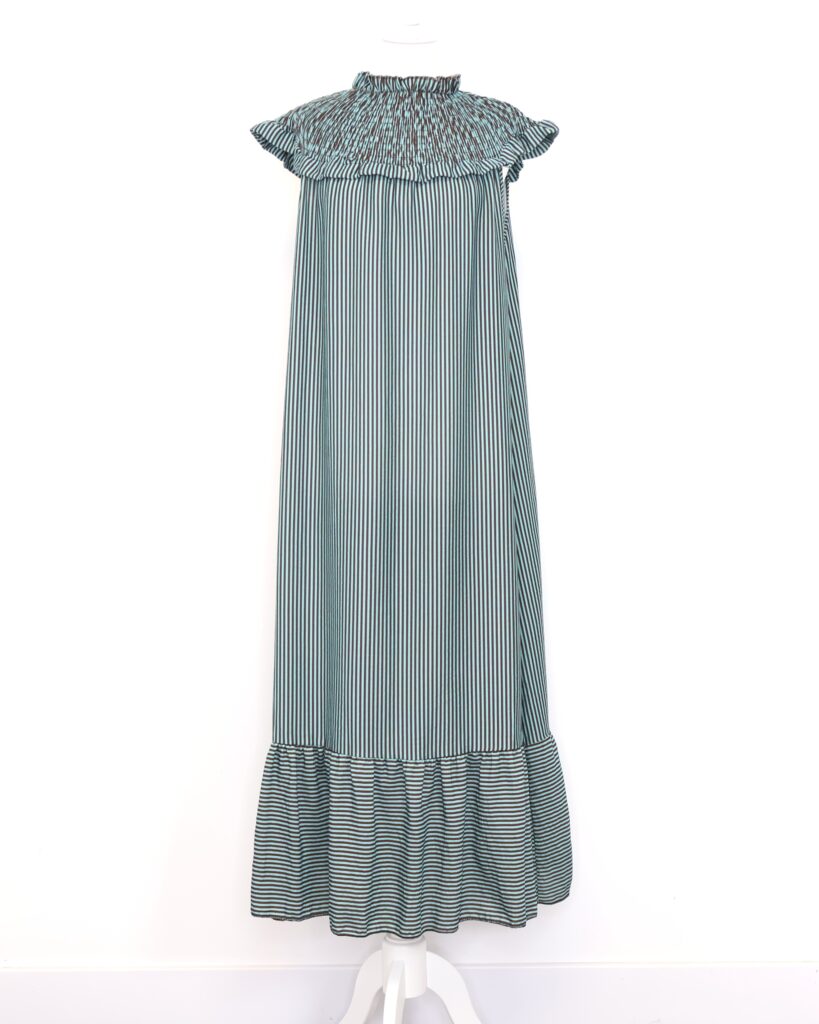 Vestido Rayas Turquesa