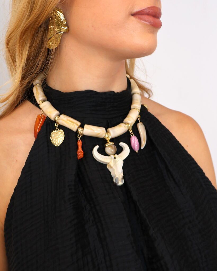 Collar Toro Beige