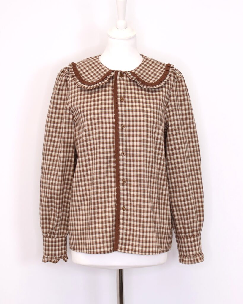 Camisa Cuadros Camel