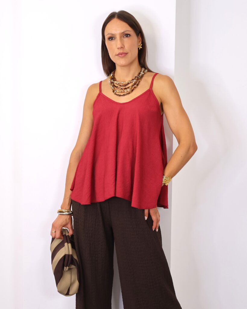 Blusa Tirantes Roja