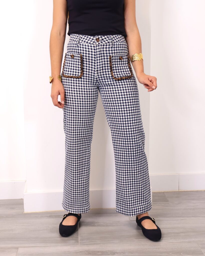 Jeans Vichy Print