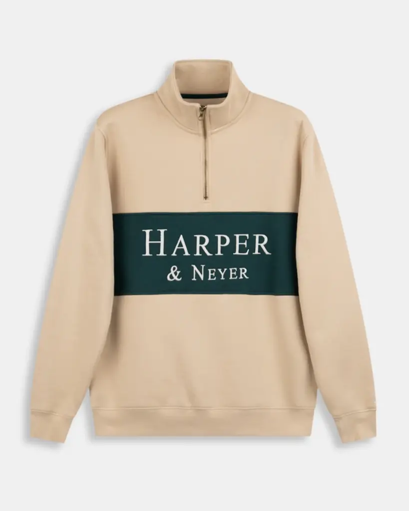 Sudadera Half Zipper Maryland Golden Sand