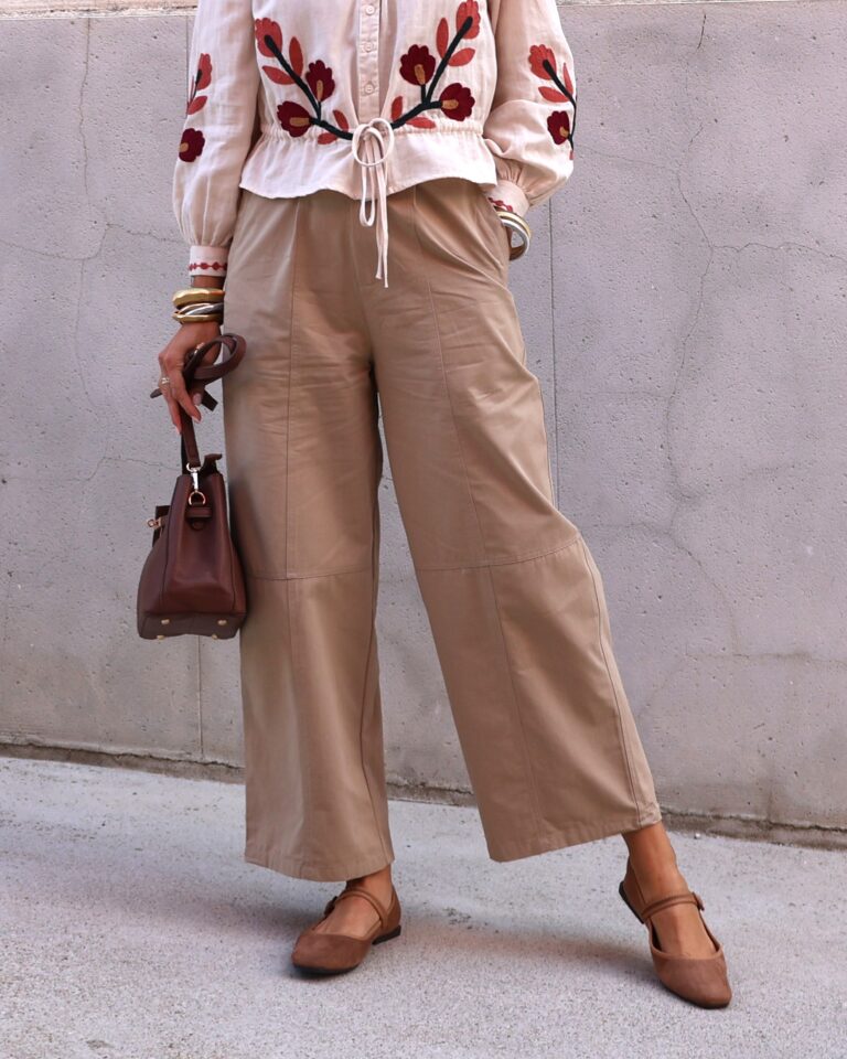 Pantalón Fluido Camel