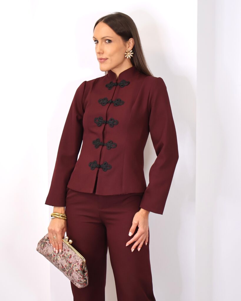 Chaqueta Burdeos Alamares