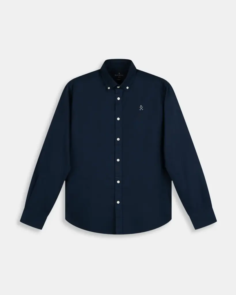 Camisa Oxford Color Navy Blue