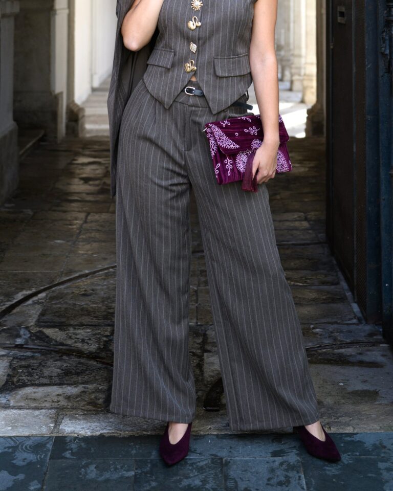 Pantalón Raya Diplomatica Taupe