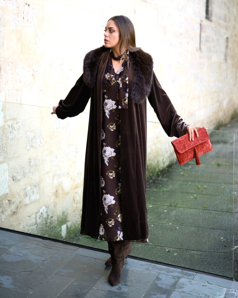 Vestido Floral Chocolate